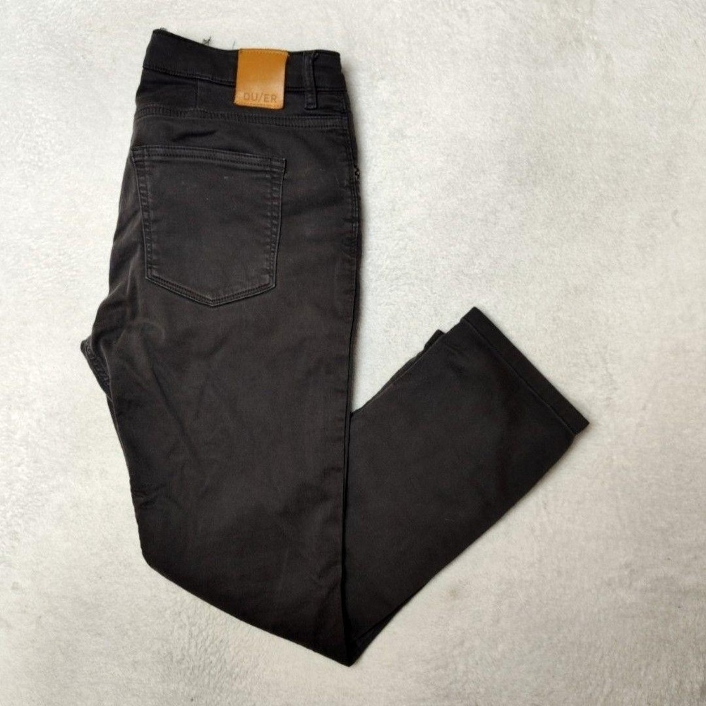 DU/ER Jeans Womens 30x26 Black No Sweat Slim Straight Everyday Work WFNS1001